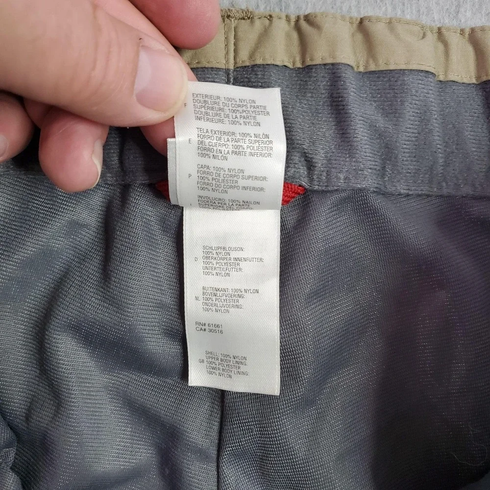 The North Face Snow Pants Mens 38,x32 Beige HyVent Waterproof Zip Vents Ski